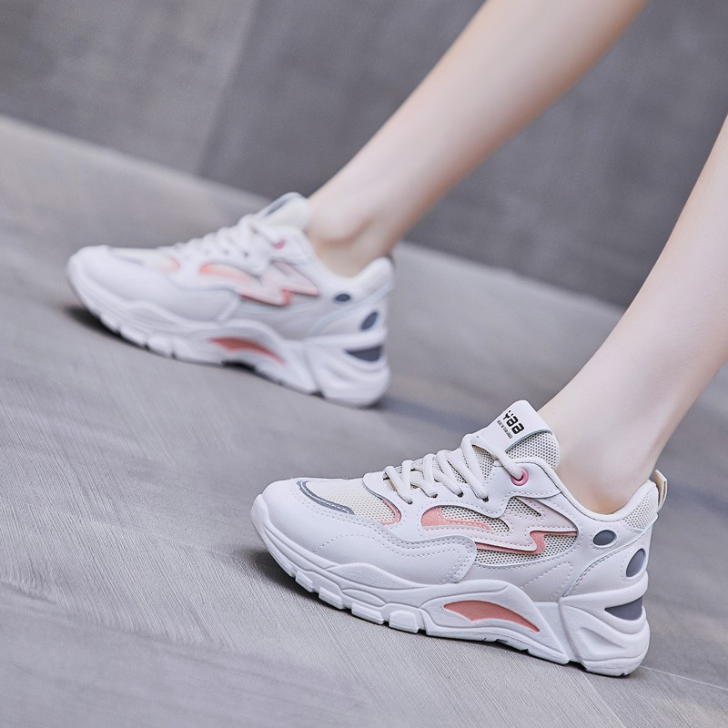 [DENDEN.ID] Sepatu Wanita Sneaker Tinggi Luar Negeri Import Sepatu Olahraga Korea DD1022