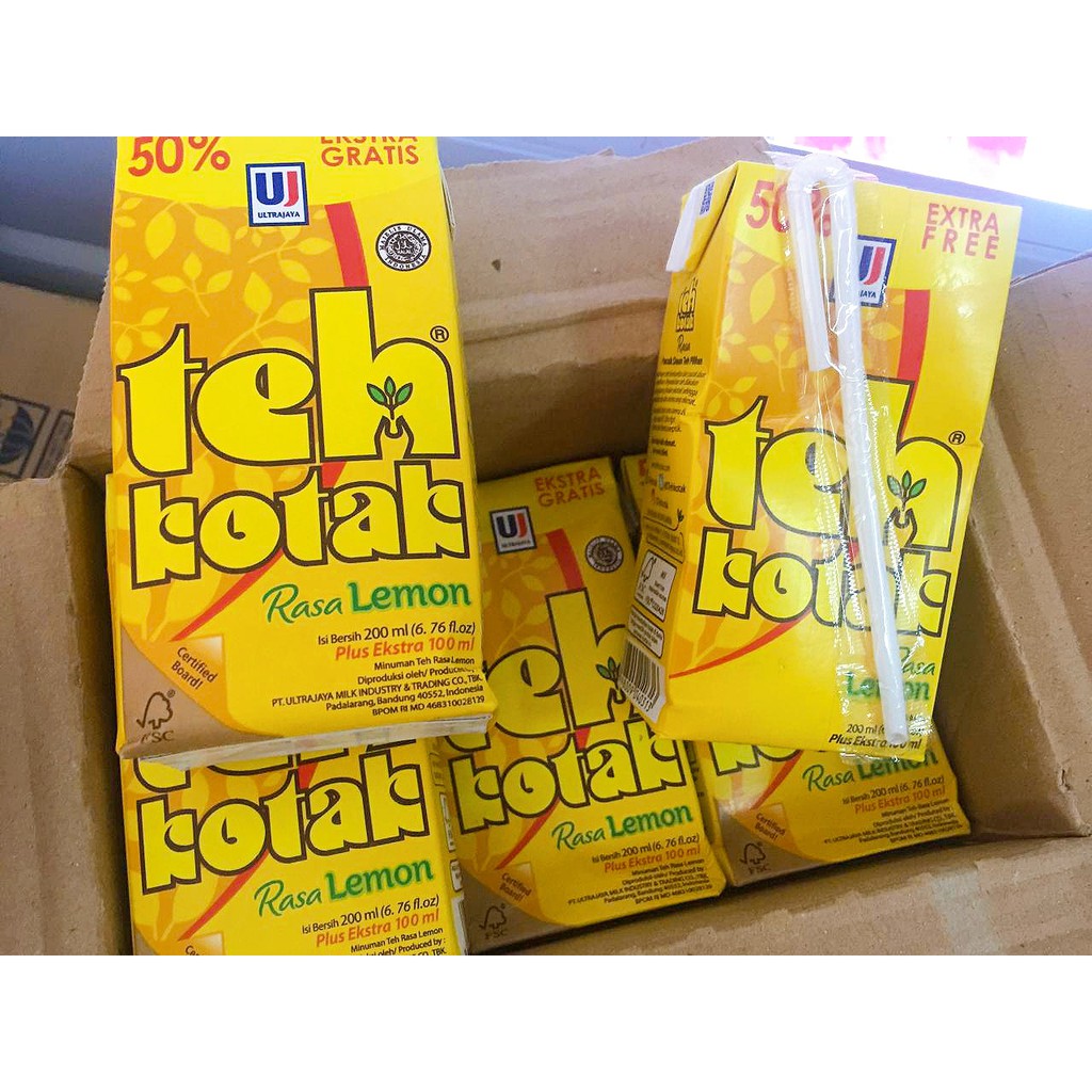 Teh Kotak Rasa Lemon Ultra Jaya I 300 ml
