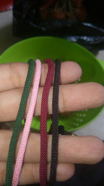 gelang tali gold maron/pink/hijau