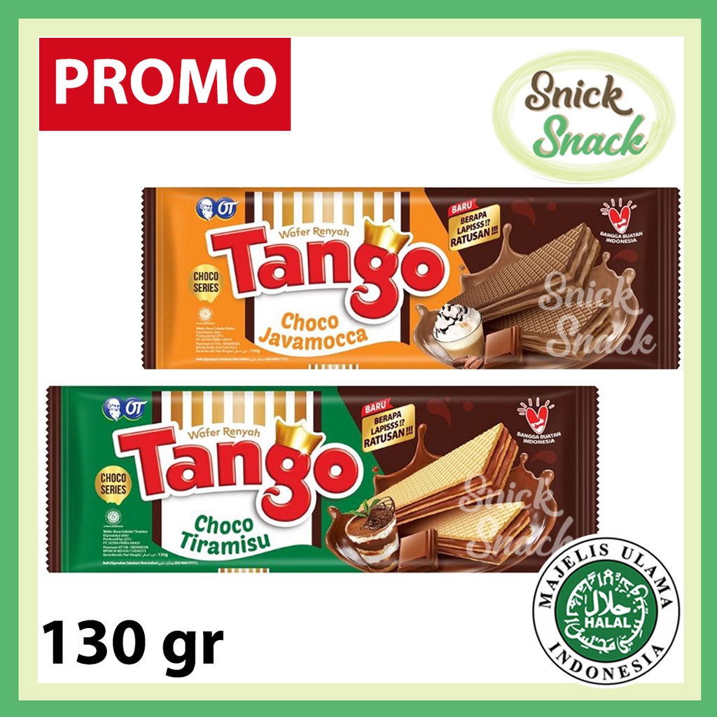 

Wafer Tango 130 gr Choco Javamocca Tiramisu