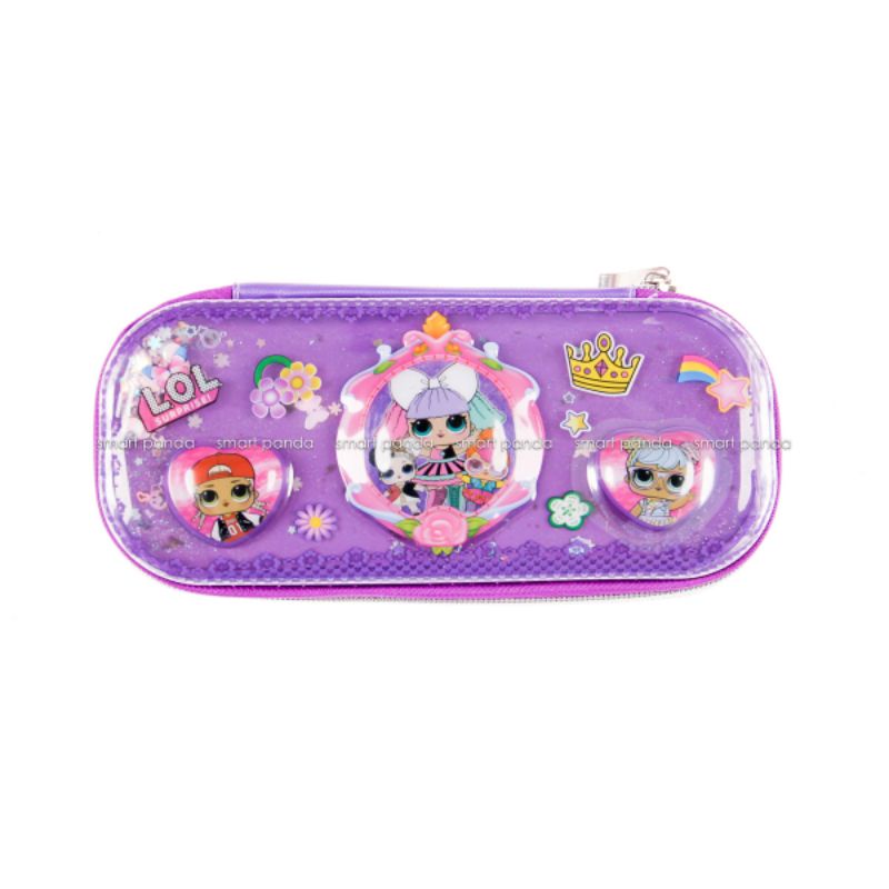 

Tempat Pensil Sleting Embose Air LOL Ungu