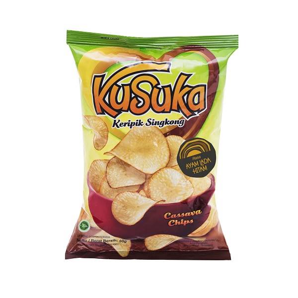 

Kusuka Kripik Singkong Ayam Lada Hitam 60Gr