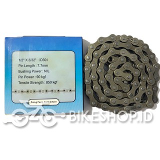 Rantai Balap DTO Multiple Speed 1/2" x 3/32" x 116L Biru Bicycle Chain