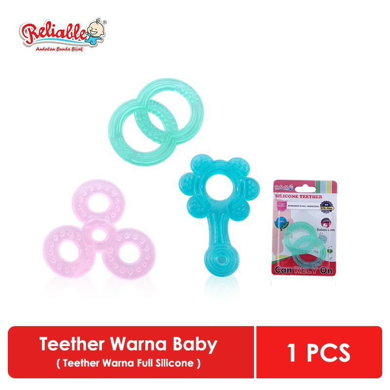 8841 - Silicone Teether / Gigitan Bayi Silicone Warna RELIABLE