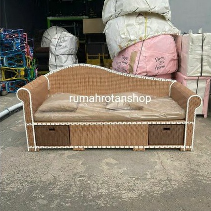 Sofa Rotan Sintetis lige