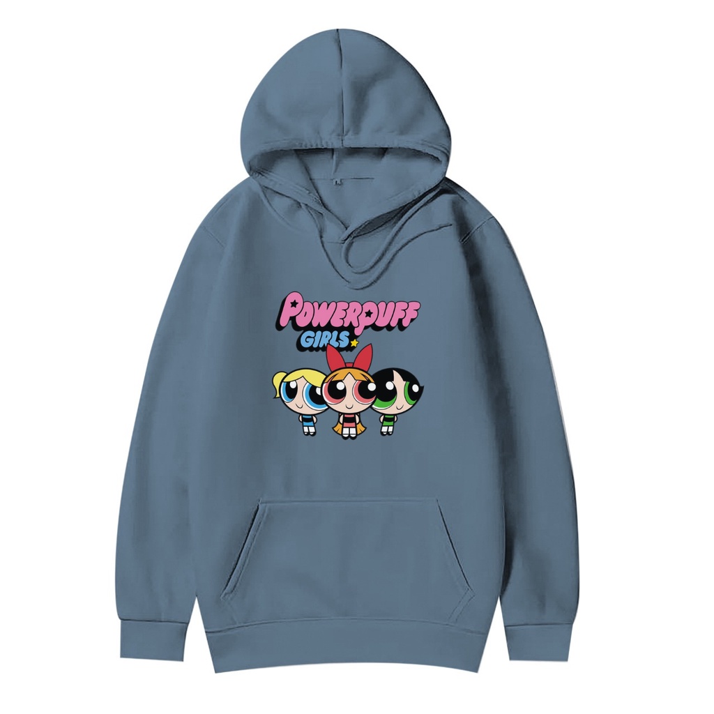 POWERPUFF GIRLS HOODIE JUMPER Size M-XXL