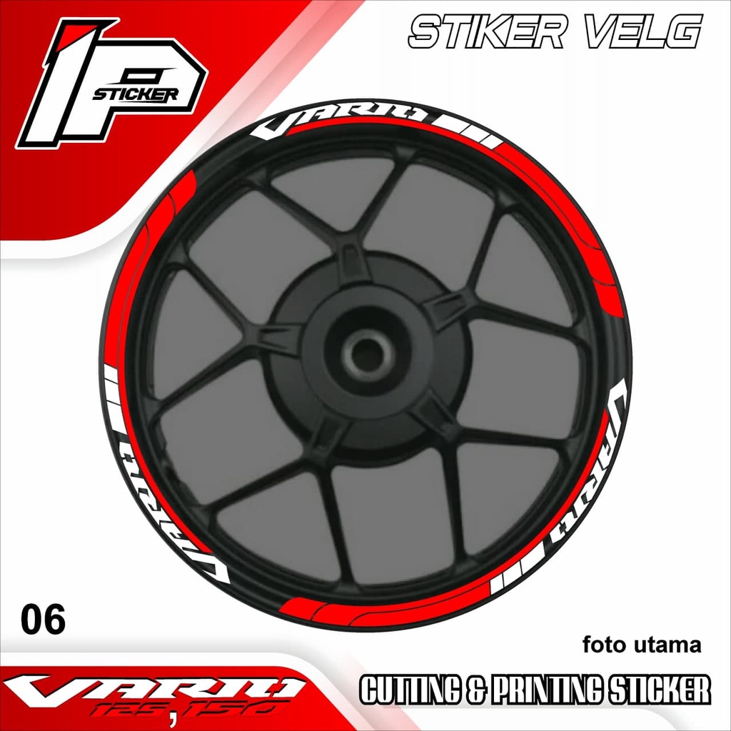 Stiker Velg VARIO 150 125 - Stikter Velg Variasi List Honda VARIO 150 125 06 Design IPING STICKER