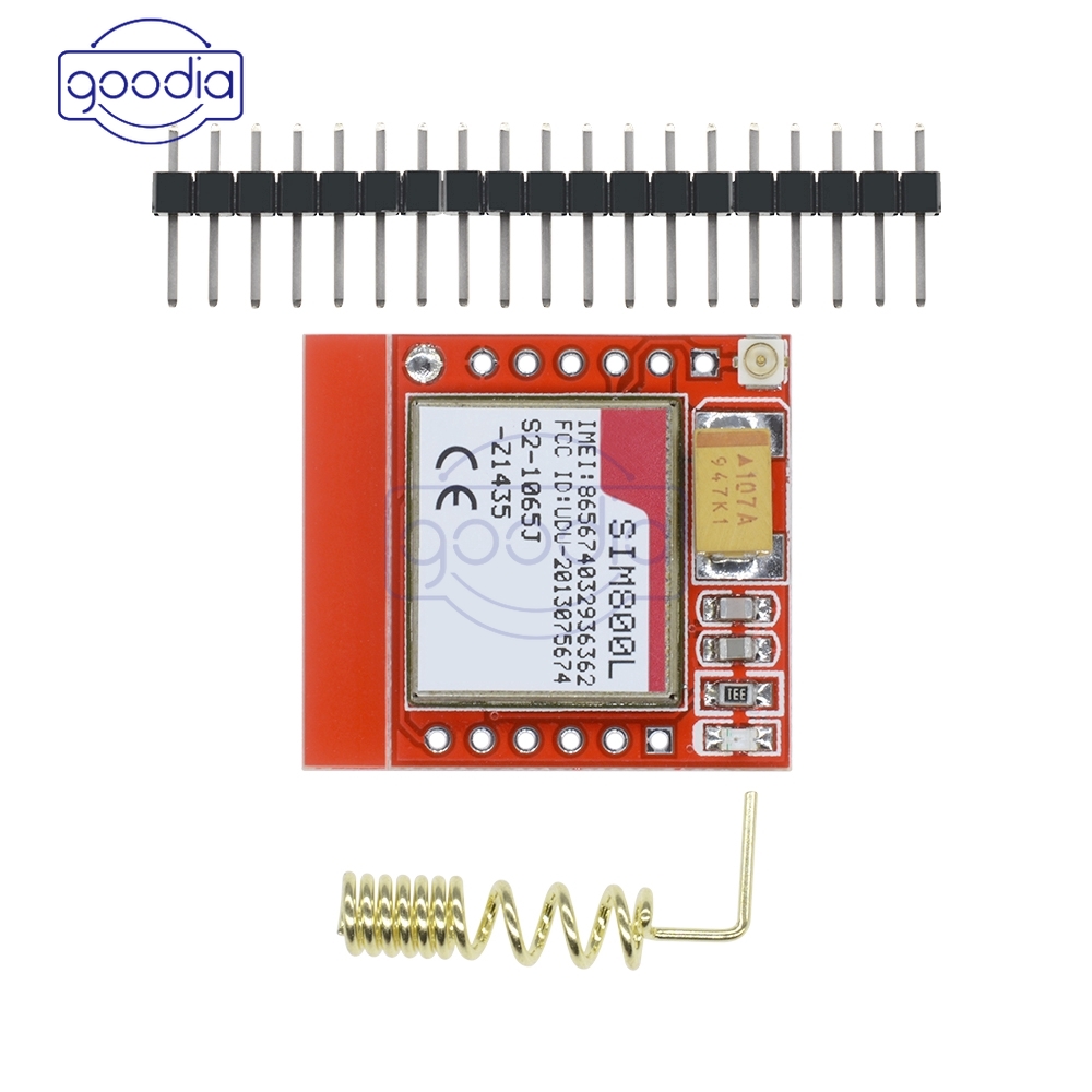 ✈【Fast/COD】✈Papan Modul Kartu Quad-Band SIM800L GSM GPRS SIM800L dengan Antena