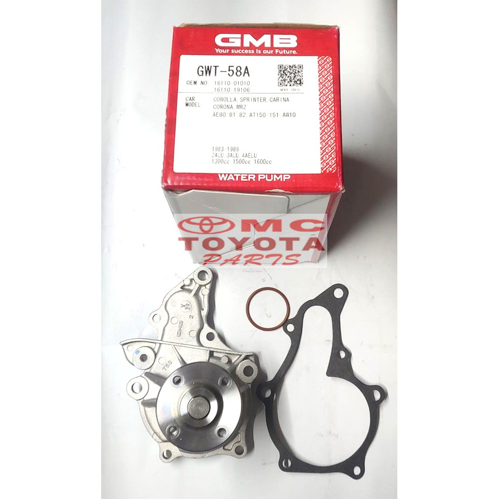 Water Pump Pompa Air Corolla GL AE 80 GWT-58A