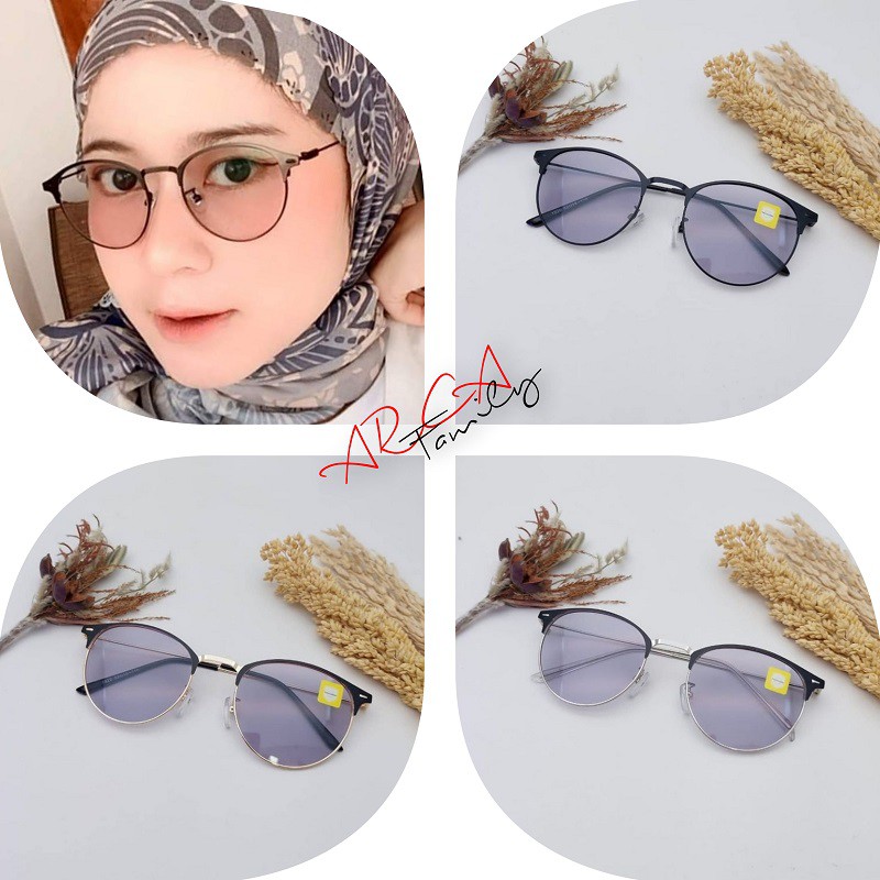 PHOTOCROMIC KACAMATA OVAL TITANIUM BERUBAH WARNA PHOTOCROMIC UNISEX WANITA PRIA IMPORT