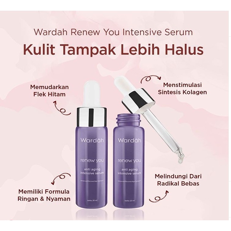 cara pakai serum wardah renew you