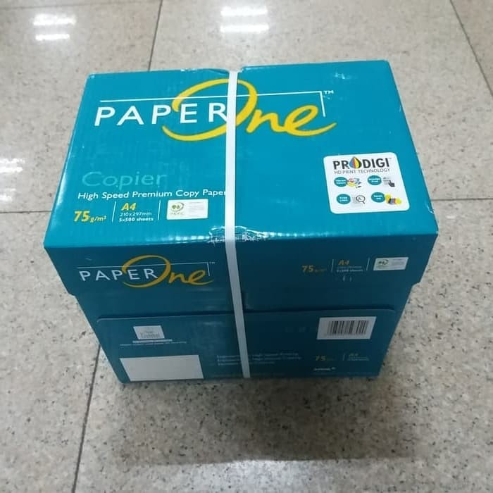 

KERTAS A4 70GR PAPERONE 1 DUS (5 RIM) / KERTAS HVS A4 70GR PAPERONE KERTAS HVS