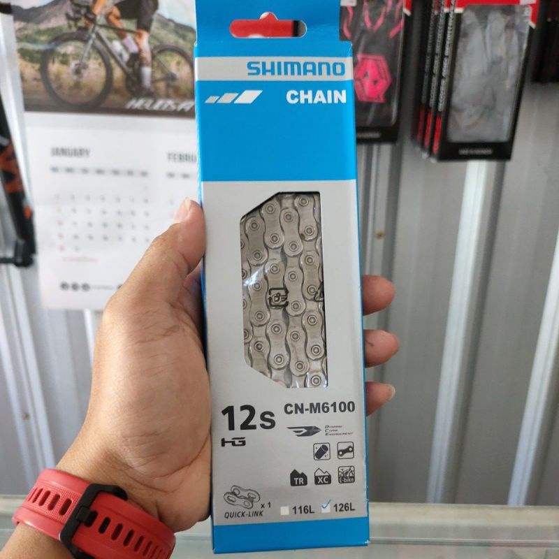 Chain Shimano M6100 Shimano Deore 12 Speed - Chain 12 speed - Rantai 12 Speed