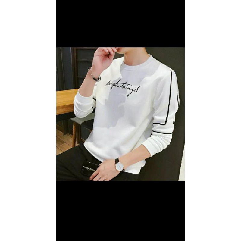 FortKlass MIX Sweater Hoodie Polos Pria Sablon Hodie Cowok - SIMPLE-HITAM