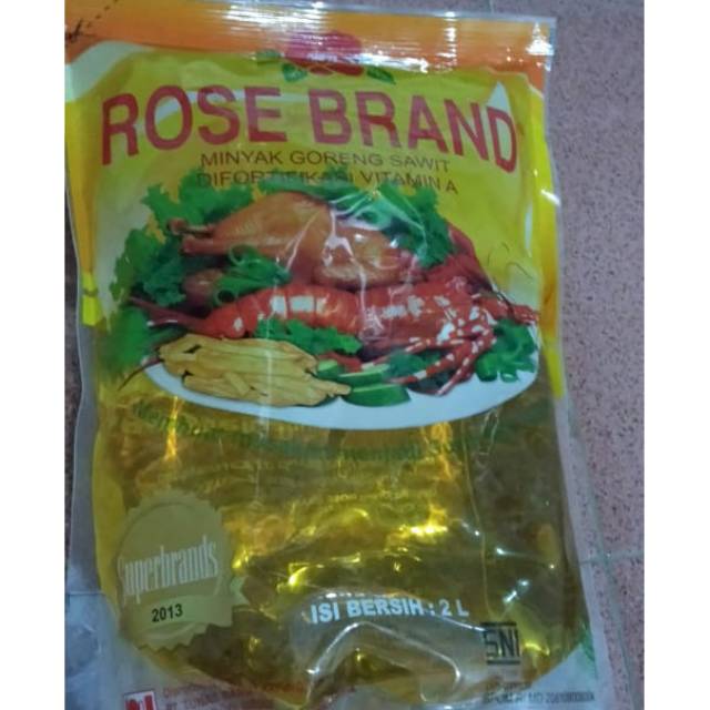 

Minyak goreng Rose brand 2 lt promo