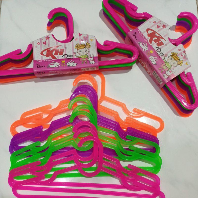 HANGER ANAK DORA MINI KASTOK ANAK CALISTA 1 LUSIN