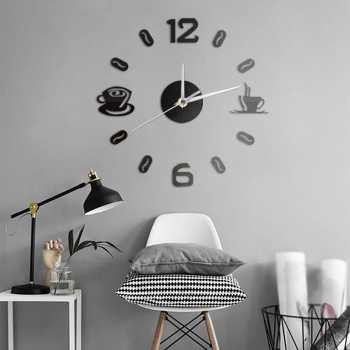 Jam Dinding Besar Unik Murah DIY wall clock 50-60cm / Jam Dekorasi Dinding Besar Warna Hitam