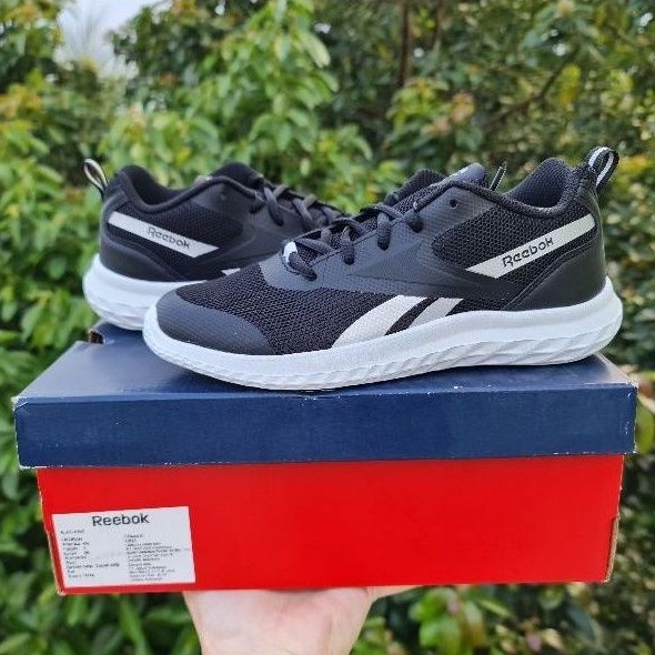 Sepatu Sekolah Anak Hitam Reebok Rush Runner 3.0 Kids Black Original Store Size Eur 35 - Eur 38.5
