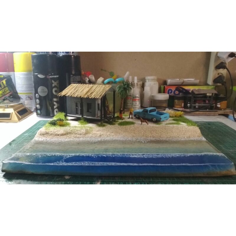 Diorama Diecast Hotwheels Pantai C