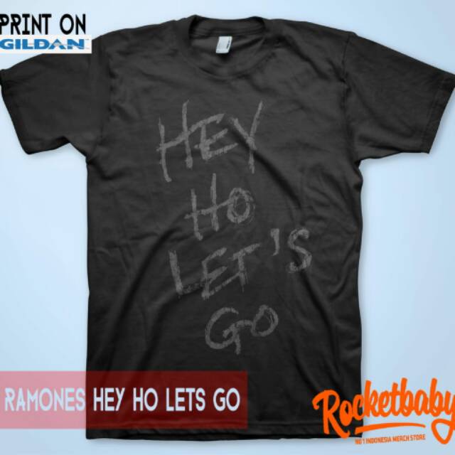 Kaos Band Ramones Hey Gildan Let's Gildan Print ON Gildan Tshirt