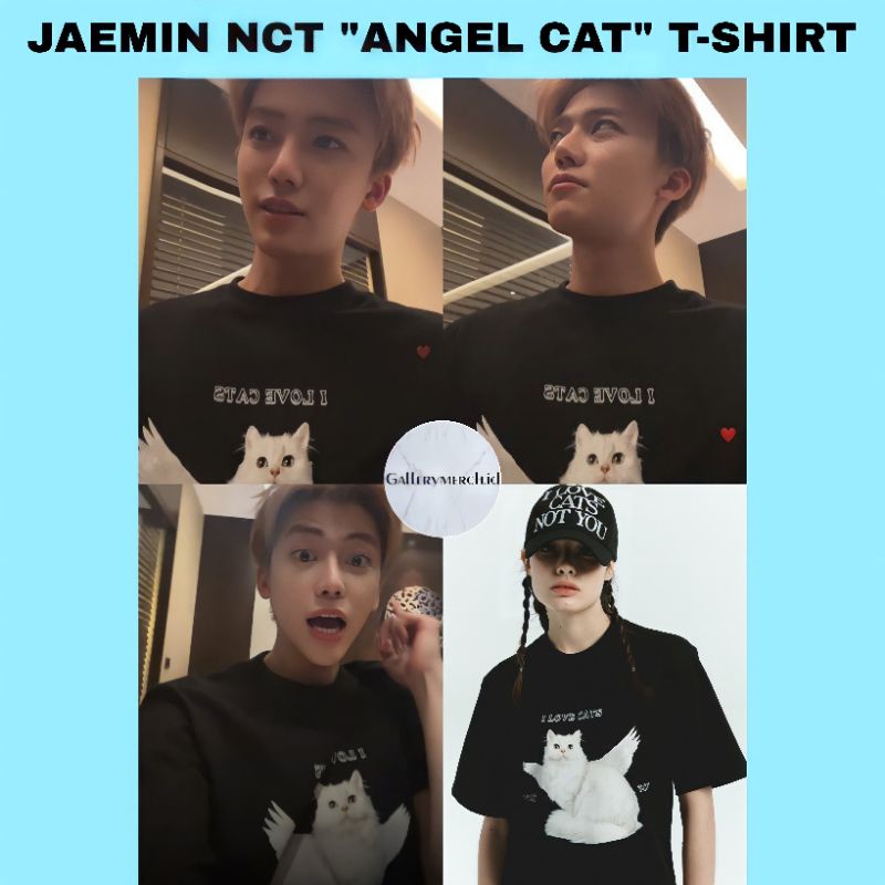 [READY STOCK] JAEMIN NCT - ANGEL CAT T-SHIRT
