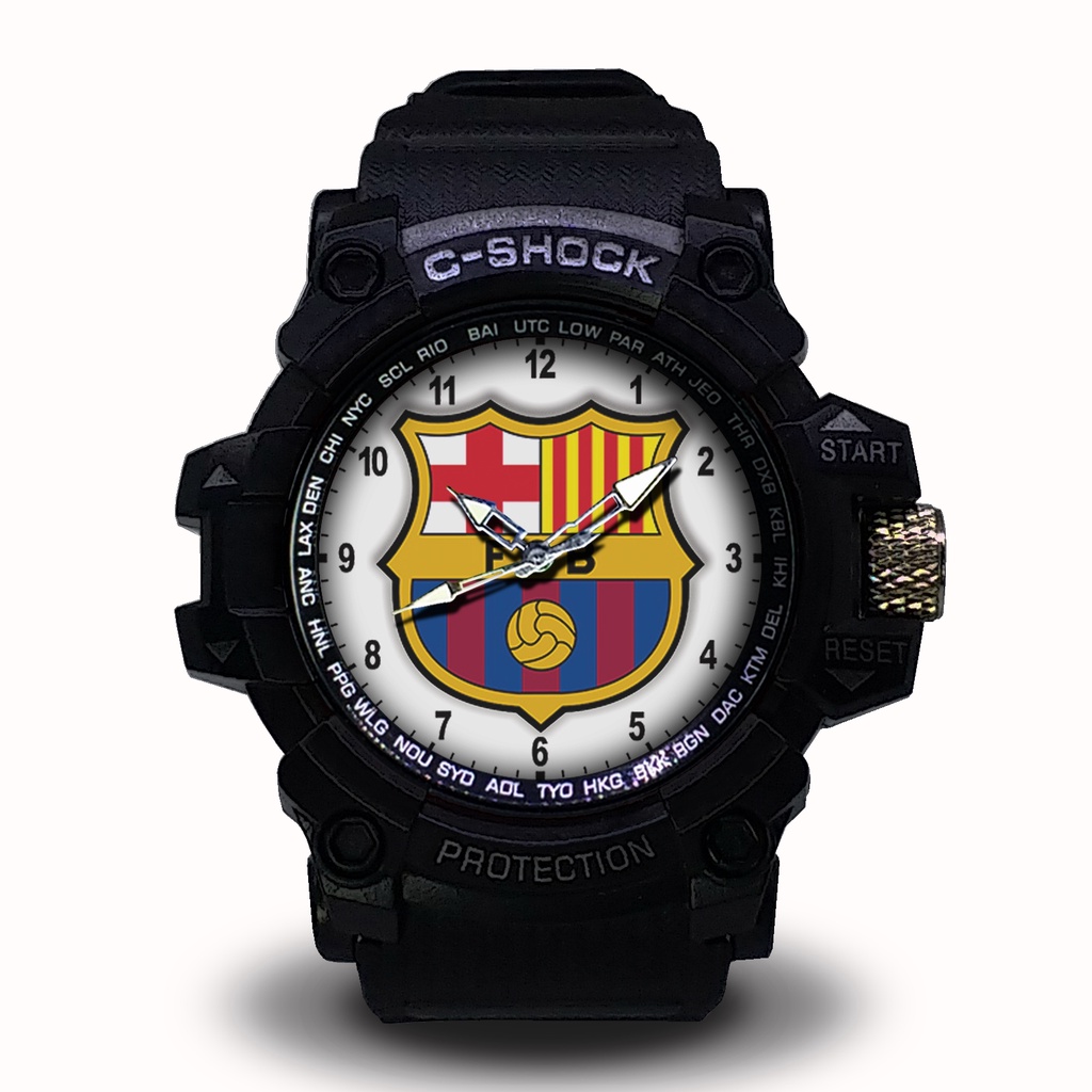 Jam Tangan Barcelona FC Outdoor Anti Air #Putih