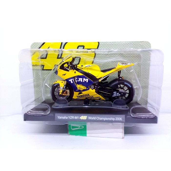 Diecast Miniatur Motogp TEAM Yamaha YZR-M1 Valentino Rossi 2006