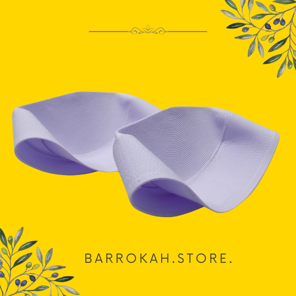 Kopiah Putih Peci Putih Songkok Peci Batok Kopiah  Batok Habib Bahar Bin Smith Kwalitas Premium Mena