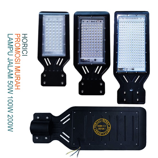 Promosi Murah 50W 100W 200W Lampu Jalan Slim PJU Led SMD Philed Warna Putih dan Warm White