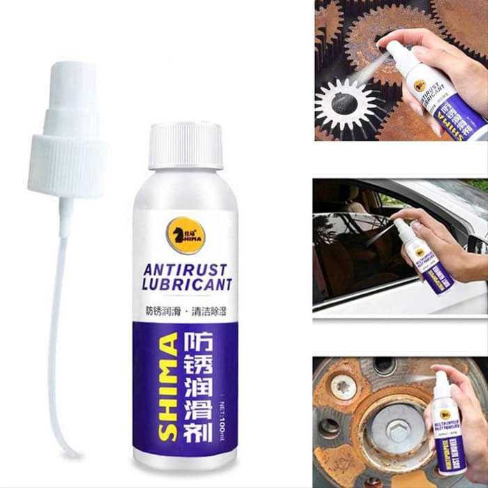 Cairan Pelumas Anti Karat Quick Cleaning Rust 100ml / Penghilang Karat Mobil Knalpot Sepeda Motor Besi Stainless Ori / Cairan Pembersih Karat Kerak Mesin Motor / Anti Karat Semprot Mobil Motor / Penghilang Kerak Panci Wajan  Blok Mesin Motor Kamar Mandi