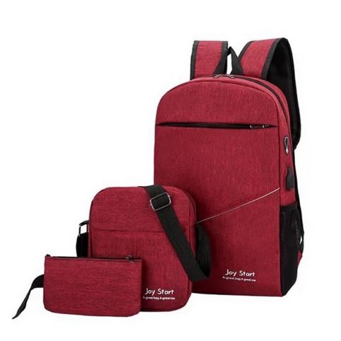 Tas Joy Start Maroon - Paket 3 pcs