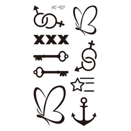 Tatto temporer terbaru ukuran 6x10cm MODEL HC-427