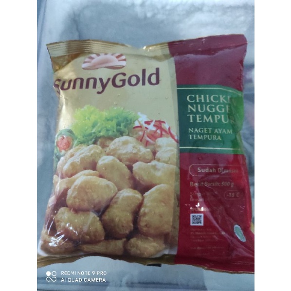

Sunny Gold Chicken Nugget Tempura 500 gr