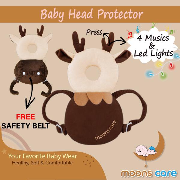 (FREE SAFETY BELT) moons care Bantal Pelindung Kepala Bayi / Baby Head Protector/Tas ransel pelindung kepala bayi / Tas belajar jalan