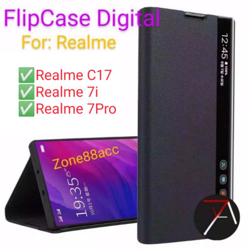 Flipcover Case Digital Realme C17 7 7i 7pro Pro Flip Casing View