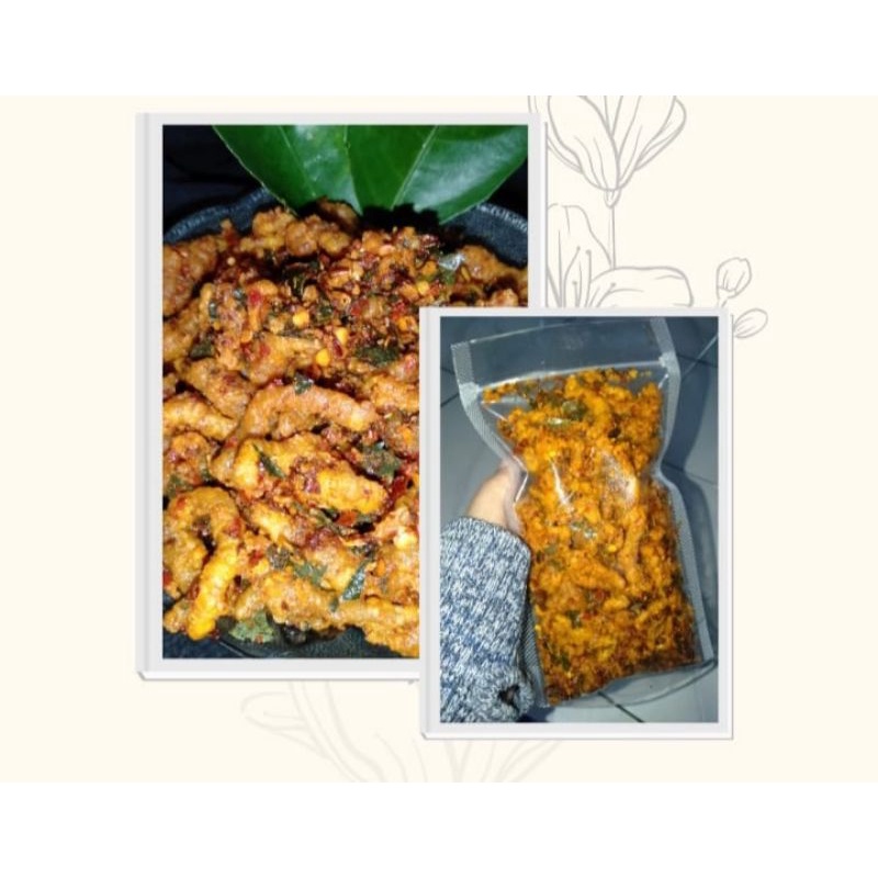 

Kripik Usus Ayam Usus Pedas/Usus Daun Jeruk/Keripik Usus Pedas