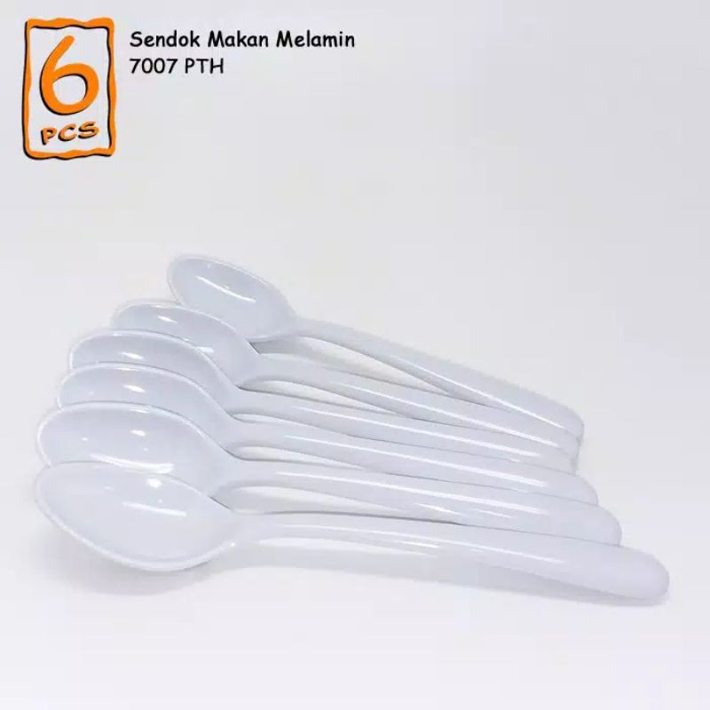 sendok melamine onyx  putih 6 ( pcs)