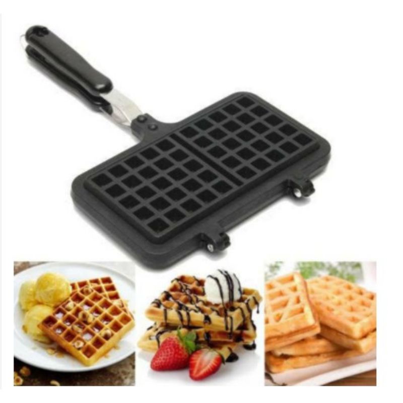 Heart Waffle Maker Marble GoHappy / Cetakan Kue Waffle Premium Croissant waffle