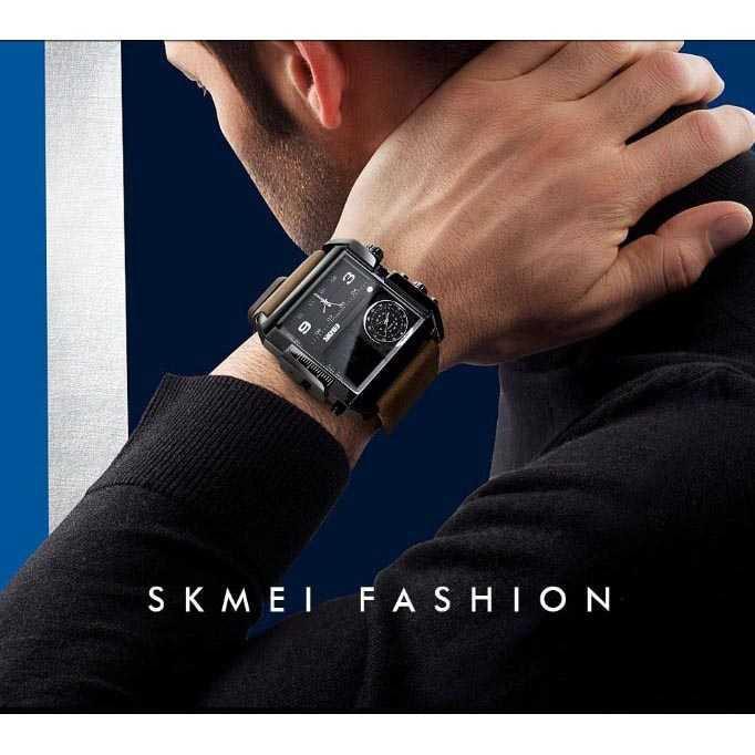 SKMEI Vogue Jam Tangan Digital Analog Pria - 1391 [Silver Black]