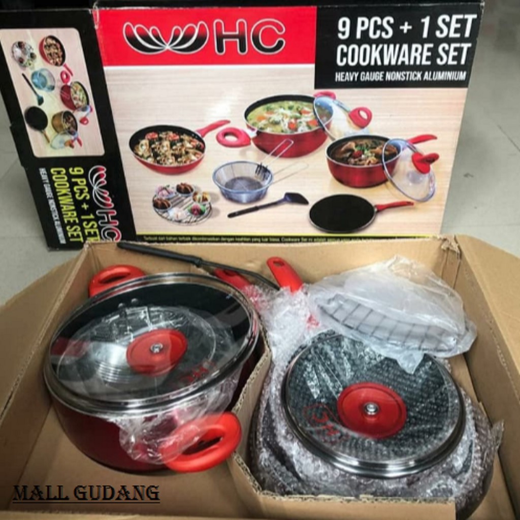 Panci teflon set HC 9 pc Cookware set