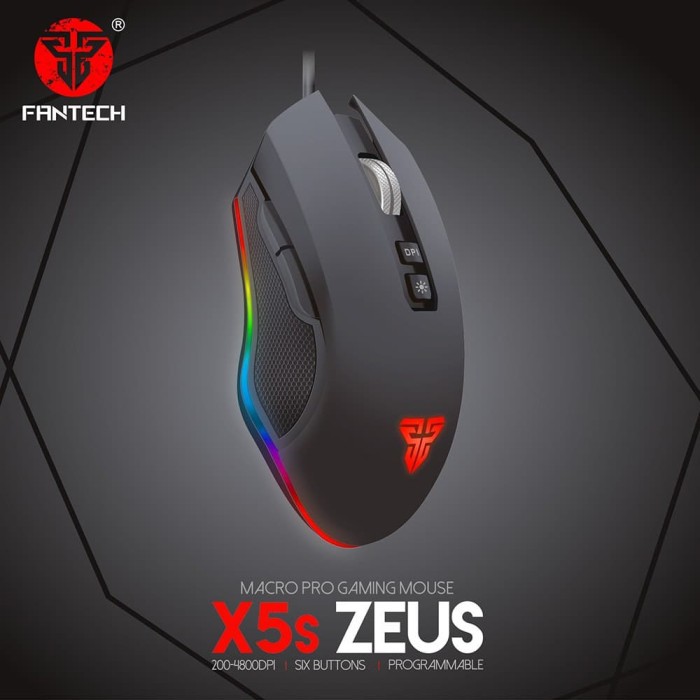 Mouse Gaming Fantech Zeus X5S RGB - Fantech Zeus X5S RGB Gaming Mouse