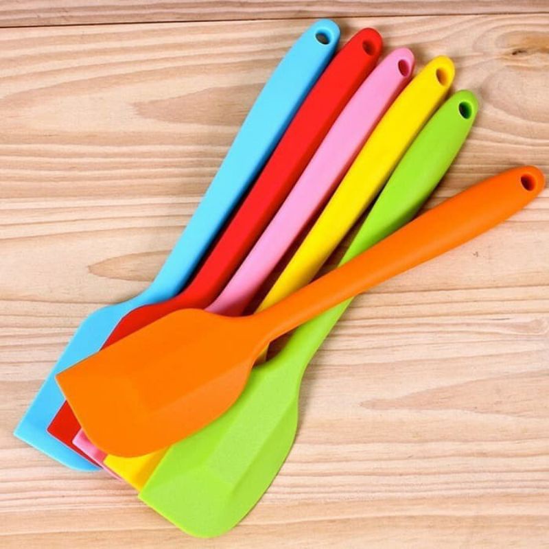Spatula Silikon Warna Food Grade Alat Masak Tahan Panas Sotel Silikon Spatula
