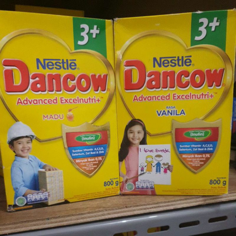 Dancow 3+ madu vanila coklat 800 gr