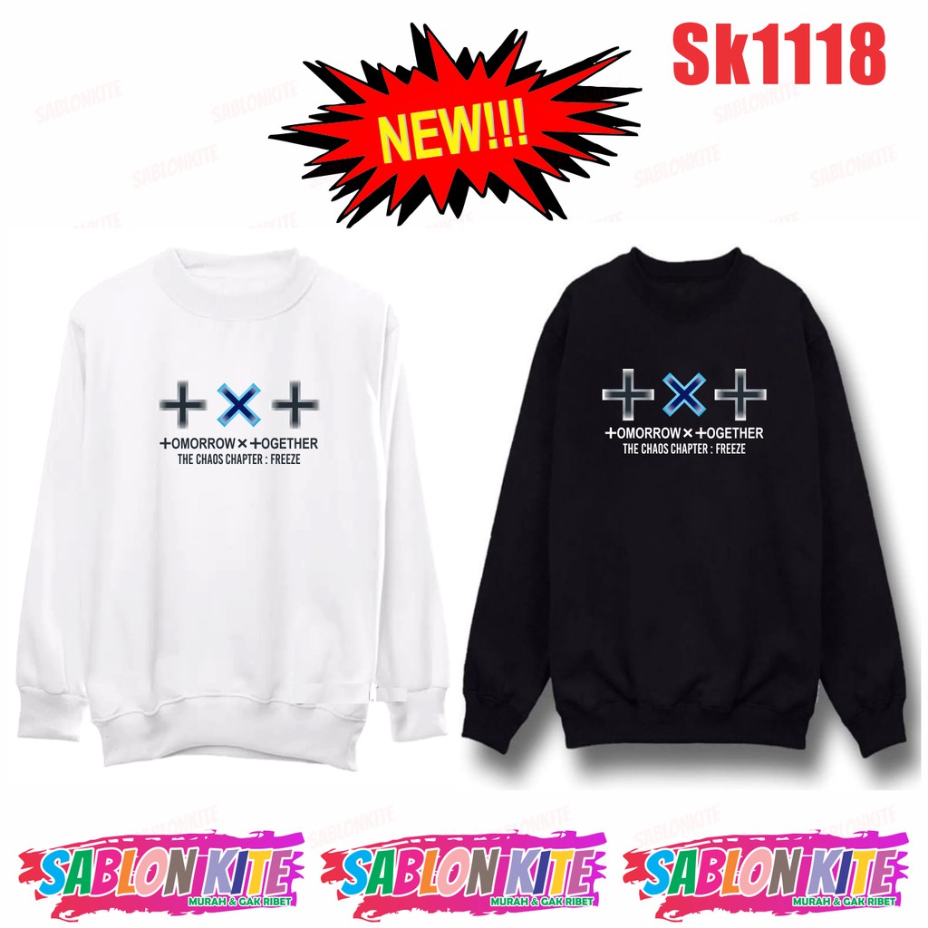 MURAH!!! HOODIE SWEATER KPOP TOMMOROW GRADASI SK1118 BYK WARNA