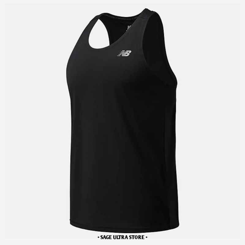 Kaos Lari Running Jersey New Balance Accelerate Singlet Sleeveless Men Pria Original