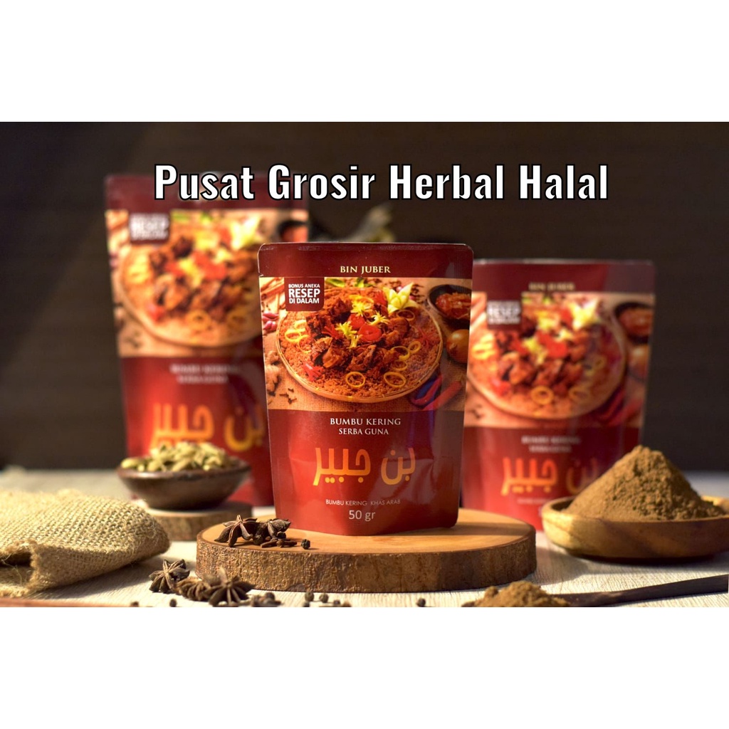 

Bumbu Praktis Serba Guna Enak 100gr bin juber Bumbu Kering Serbaguna Khas Timur Tengah