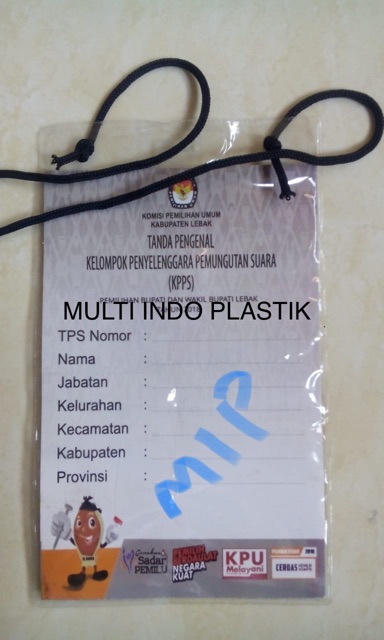 Tali panitia/tali id card/tali kur/plastik panitia uk 11x17/kantong nametag/kantong id card/id card