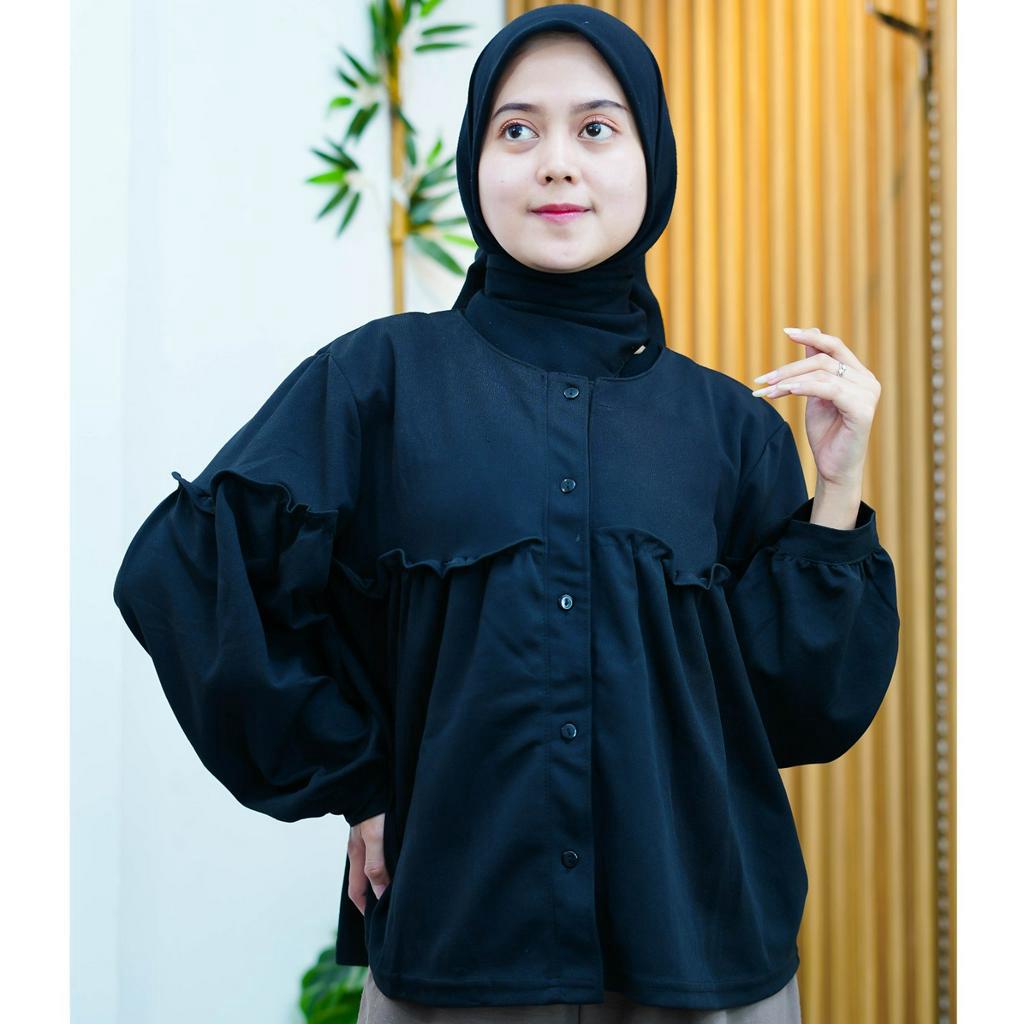 Paket bundling 3 pcs baju black series / blouse gamis tunik / paket hemat 2023 / paket keren / paket muslimah