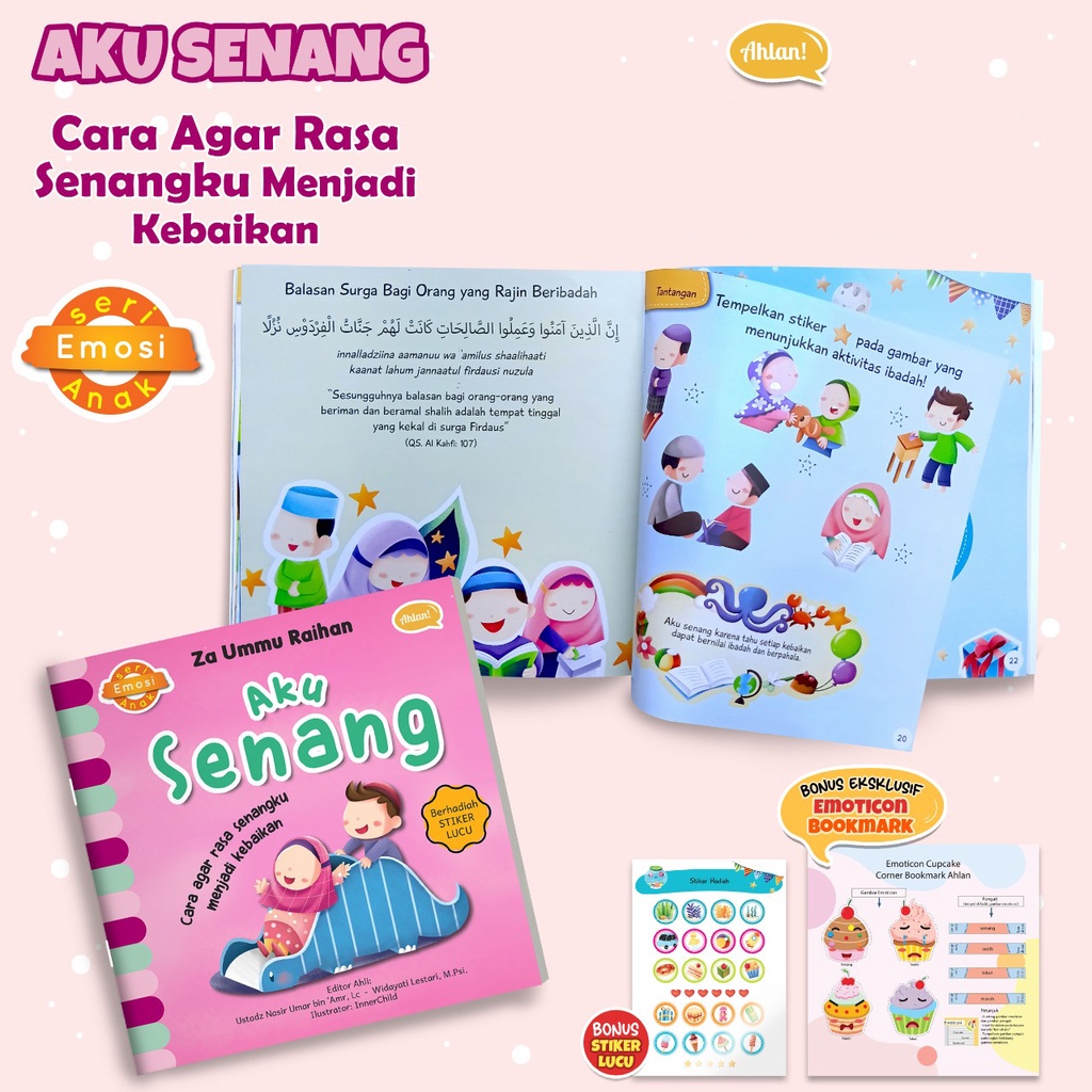 Buku Anak : Seri Emosi Anak (4 Buku + Bonus)