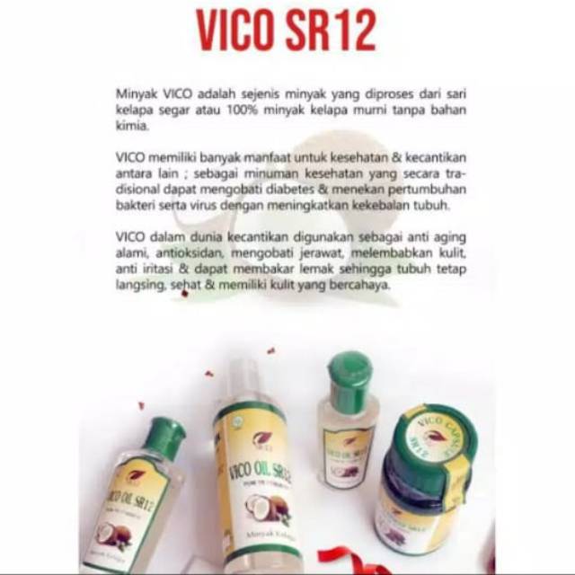 SR12 Vico oil Minyak kelapa asli